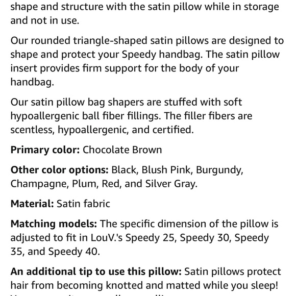 Luxury Bag Pillow Shaper - Picture 4 of 10